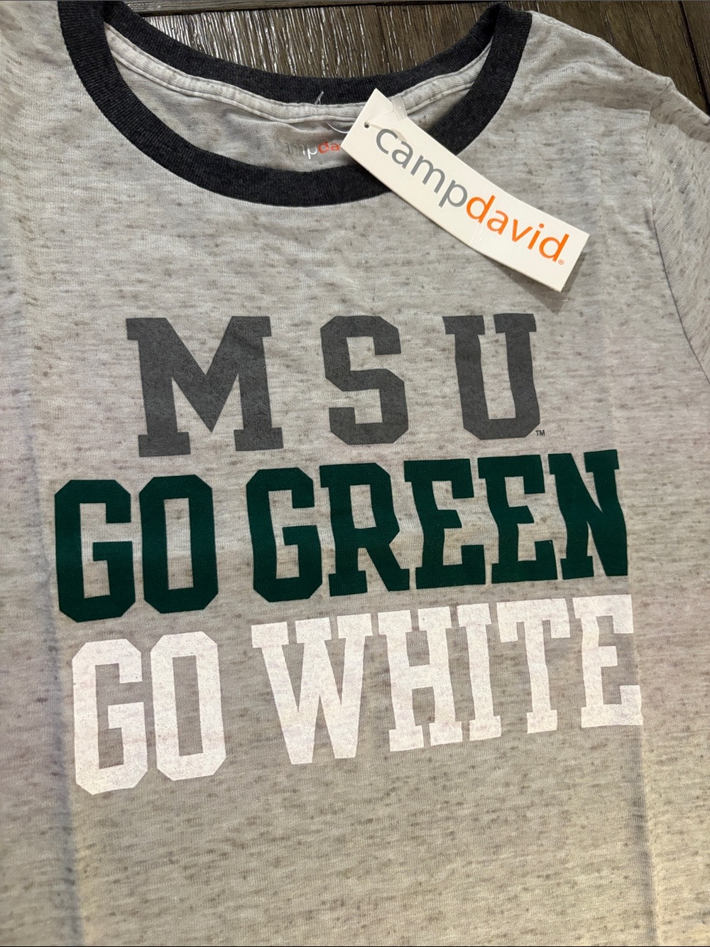 NWT [Camp David] Michigan State Spartans NCAA MSU Short-Sleeve Shirt Women’s L - Picture 4 of 10